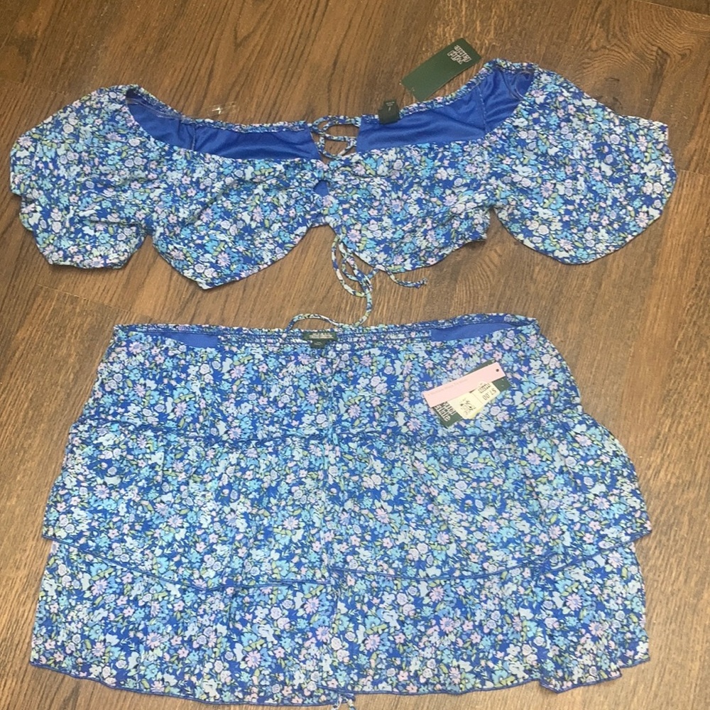 Wild Fable Tiered Skirt and Matching Top